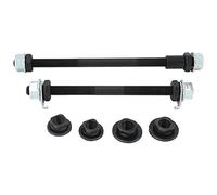Lonrtesw 1 Pair Bicycle Wheel Hub Axle Front Rear Steel Solid Spindle Shaft Vintage BMX for Road Skewer 150mm 180mm