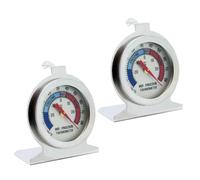 Lonrtesw 2 Pcs Refrigerator Thermometer 20℃~20℃/-20℉~80℉ Fridge Analog Thermometer Large Dial for Freezer Refrigerator Cooler
