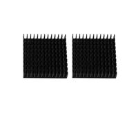 Lonrtesw 2 x Black Aluminum Radiator Heat Sink Heat Sink 40 x 40 mm x 11 mm