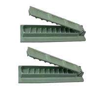 Lonrtesw 2Pcs Kebab Maker BBQ Meat Skewer Machine Reusable for Kebab Maker Barbecue for Kitchen Grill Replacement Parts Green