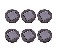 Lonrtesw 6Pc Smart Garden Solar Powered Replacement Round LED Light Box Solar Battery Box Solar Cells Li-Ion Battery Charger