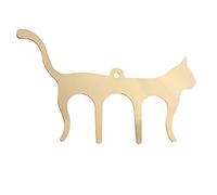 Lonrtesw Cat-Shaped Music Sheet Music Clip Outdoor Performance, Notes, Book, Piano, Guitar, Violin (Gold)