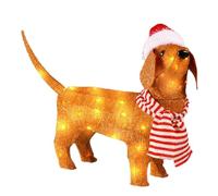 Lonrtesw Christmas Lights Dachshund Christmas Shiny Decorations Dachshund Christmas Holiday Decorations