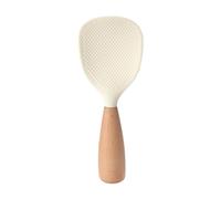 Lonrtesw Creamy White Silicone Rice Shovel Internet Celebrity Non-Stick Rice Spoon Rice Cooker Special Rice Shovel