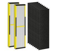 Lonrtesw FLT4825 Replacement Filter for Germ Guardian Air Purifier, for AC4825 AC4850, 2 True HEPA + 8 Carbon Filters