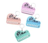 Lonrtesw Keychains for Electronic Keyboard, Instrument Keychains Pocket Size Micro-Type Piano Toy Keychain Bag Charm Key Chain Easy Install -D