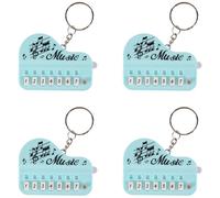 Lonrtesw Keychains for Electronic Keyboard, Instrument Keychains Pocket Size Micro-Type Piano Toy Keychain Bag Charm Key Chain Easy to Use -A