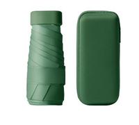 Lonrtesw Six Fold Card Umbrella Portable Pocket Capsule Umbrella Anti-Ultraviolet for Rain and Shine Sunscreen Umbrella,A