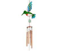 Lonrtesw Stained Bird,Bird Crystal Ball Prisms Hanging Crystals Ornament Green Wind Chimes