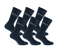 Lonsdale 6 pairs of short socks, mid-calf height, excellent quality of cotton (Blue, 6-8)