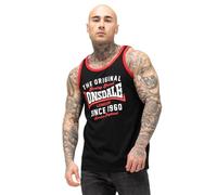 Lonsdale Andover Sleeveless T-Shirt 3XL, Black/Red/White, 3XL