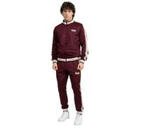 Lonsdale Ashwell Track Suit Tracksuit, Oxblood, M