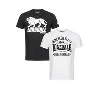 Lonsdale Bylchau Short Sleeve T-shirt White 3XL Men