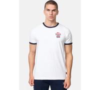 Lonsdale - Cashendun White/Navy/Red - T-Shirt - white - M - 100% Cotton