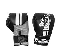 Lonsdale Contender Gloves Boxing Kick MMA Hand Wraps Mitts Fight Training Black Junior