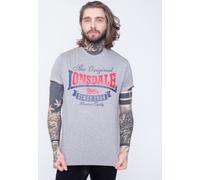 Lonsdale - Corrie Marl Grey - T-Shirt - grey - XL - 60% Cotton, 40% Polyester,Jersey XL
