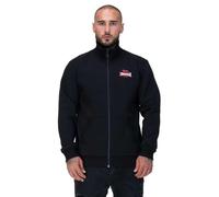 Lonsdale Cropston Men's Zip Sweat Jacket, Regular Fit, Black/White/Red, M