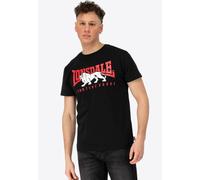 Lonsdale Male-Adult Ervan T-Shirt, Black/Red/White, XL