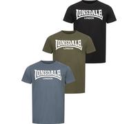 Lonsdale Hinstock Herren T-Shirt normale Passform 3er pack