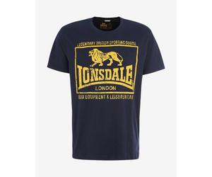 Lonsdale Hounslow short sleeve T-shirt navy blue yellow - S
