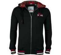Zip-up hoodie Lonsdale Lancaster Noir 3XL