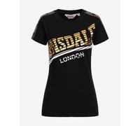 Lonsdale Langrick short sleeve T-shirt black white yellow Women - L
