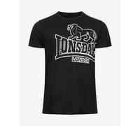 Lonsdale Langsett Short Sleeve T-shirt Black White - 5XL