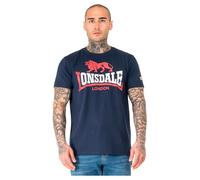 Lonsdale Men's Lion Two Tone T-Shirt, Navy/Red/White, L