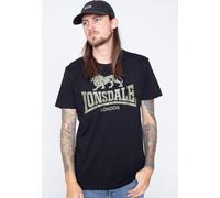 Lonsdale - Logo Black/Olive - T-Shirt - black - M - 100% Cotton,Jersey M