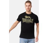 Lonsdale Men's Logo T-Shirt, Black/Olive, S