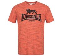Lonsdale London Men's Gargrave T-Shirt, Mens, T-Shirt, 113803, Marl Orange/Black, M