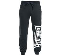 Lonsdale London Men's Large Logo Regular Fit Jogging Pants - Black, Medium