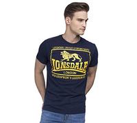 Lonsdale London Men's Hounslow Regular Fit T-Shirt Navy