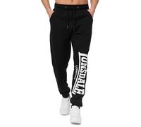 Lonsdale London Men's Large Logo Regular Fit Jogging Pants - Black, Medium