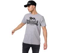 Lonsdale London Men's T-Shirt Logo T Regular Fit In Marl Grey