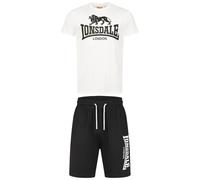 Lonsdale Mair T-Shirt & Shorts Set Blanc 2XL