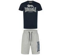 Lonsdale Mair T-Shirt & Shorts Set Bleu M