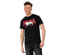 Lonsdale Male-Adult Ervan T-Shirt, Black/Red/White, XL