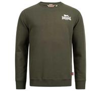 Lonsdale Men Sweatshirt Longridge, Color:Olive/White, Size:L