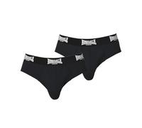 Lonsdale Mens 2Pk Brief Underwear Briefs Elasticated Waist Black M