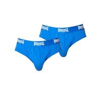 Lonsdale Mens 2Pk Brief Underwear Briefs Elasticated Waist Blue S