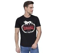 Lonsdale Men's 3099 Original 1960 Slimfit T-Shirt - Black, Large