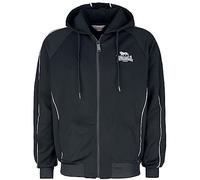 Lonsdale Men's Achavanich Hooded Sweatshirt, Black/White, M