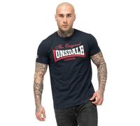 Lonsdale Men's Aldingham T-Shirt, Dark Navy/Red/White, 3XL