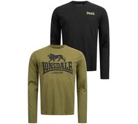 Lonsdale Long Sleeve T-Shirt Ayrshire – 2 Pack – Men's 4XL