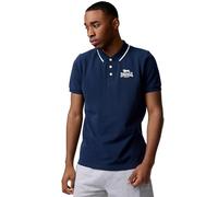 Lonsdale Men's Ballygalley Polo Shirt, Dark Navy/White, XL
