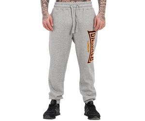 Lonsdale Men's Blackley Joggers, Marl Grey/Oxblood/Yellow, M