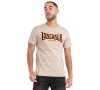 Lonsdale Men's Classic Slimfit Long-Sleeved T-Shirt, Sand, XL