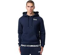 Lonsdale Men's crosspatrick Hooded Sweatshirt, Navy/White, XXXL
