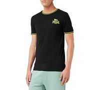 Lonsdale Men's Ducansby T-Shirt, Black/Yellow, L